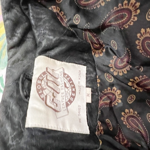 G-III Global Identity Leather Jacket Black Size Medium Vintage 80's 90's Cropped - Picture 7 of 8